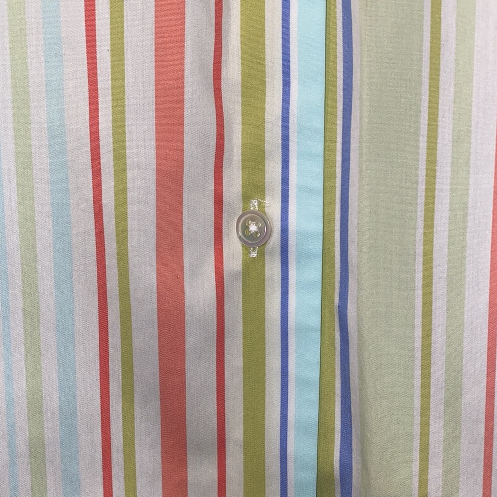 Land’s End Vertical Stripe Button Down Tunic - image 3